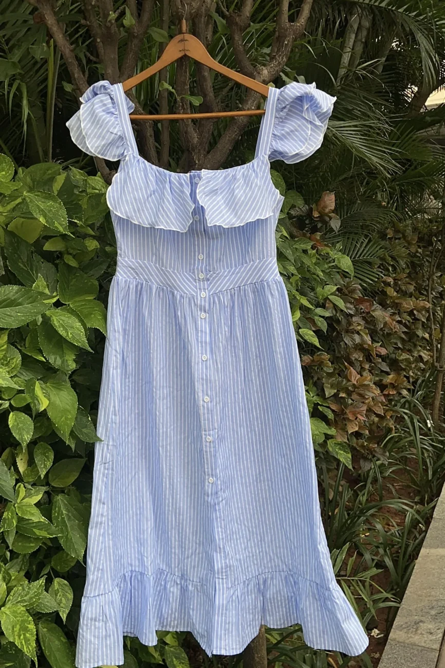 French Press Blue Dress