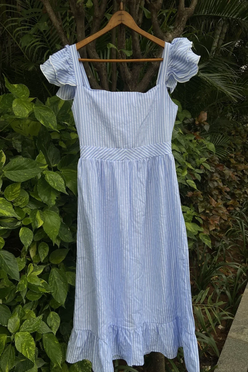 French Press Blue Dress